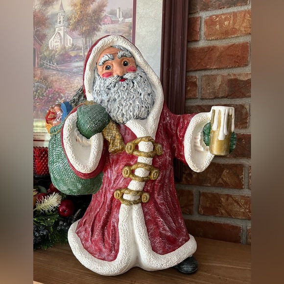 ❤️Rare Vintage 1986 15” Large Heavy Santa Clause Decor‼️FINAL SALE - Picture 1 of 6
